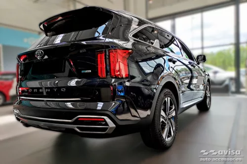 Avisa protecție bară spate din oțel argintiu satin Kia SORENTO IV SUV 2020->2024