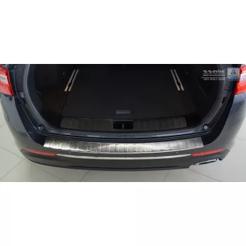   Avisa protecție bară spate din oțel argintiu satin Kia OPTIMA IV combi 2016-2018, FL2018->