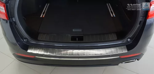 Avisa protecție bară spate din oțel argintiu satin Kia OPTIMA IV combi 2016-2018, FL2018->
