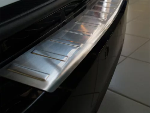 Avisa protecție bară spate din oțel argintiu satin MERCEDES E Class W212 T-Model 2009-2013
