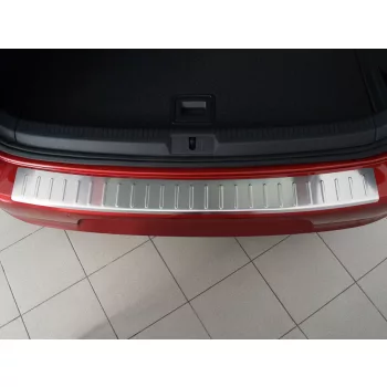   Avisa protecție bară spate din oțel argintiu satin VOLKSWAGEN Golf VII 5d/3d Hatchback 2012-2017, FL2017-2019