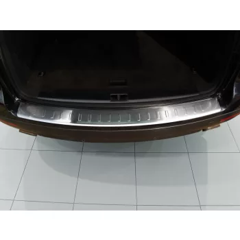   Avisa protecție bară spate din oțel argintiu satin VOLKSWAGEN TOUAREG I 2007-2010