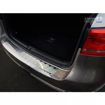   Avisa protecție bară spate din oțel argintiu satin VOLKSWAGEN Passat B7 variant 2011-2014