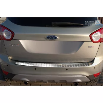   Avisa argintiu satin oțel Protecție bară spate FORD KUGA I 2008-2013