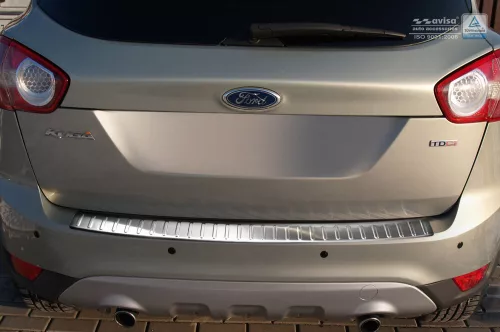 Avisa argintiu satin oțel Protecție bară spate FORD KUGA I 2008-2013