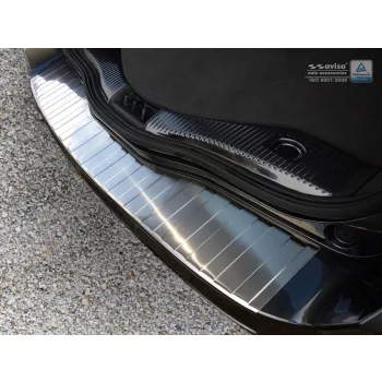   Avisa protecție bară spate din oțel argintiu satin FORD Mondeo MK5 Turnier 2014-2019, FL2019->