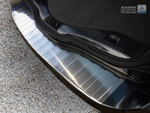 Avisa protecție bară spate din oțel argintiu satin FORD Mondeo MK5 Turnier 2014-2019, FL2019->