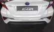 Avisa protecție bară spate din oțel argintiu satin TOYOTA C-HR crossover 2016-2019, FL2019->2023