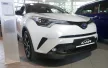 Avisa protecție bară spate din oțel argintiu satin TOYOTA C-HR crossover 2016-2019, FL2019->2023