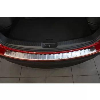   Avisa protecție bară spate din oțel argintiu satin Mazda CX-5 I 2012-2014, FL2014-2017