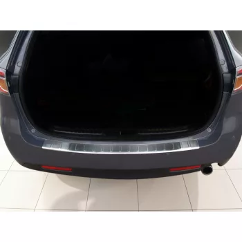   Avisa protecție bară spate din oțel argintiu satin Mazda 6 combi 2008-2012