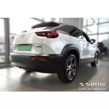   Avisa protecție bară spate din oțel argintiu satin Mazda MX-30 2020->