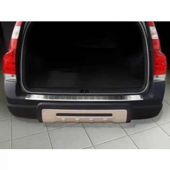   Avisa argintiu satin oțel Protecție bară spate Volvo XC70 I 2004-2007