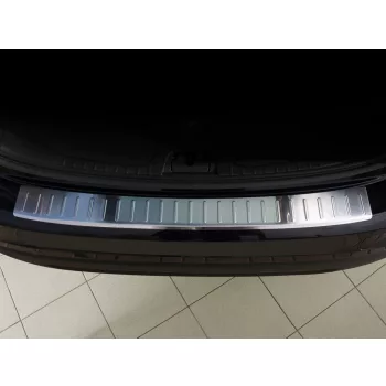   Avisa protecție bară spate din oțel satin argintiu Volvo V60 2010-2013, FL2013-2018, Volvo V60 CROSS COUNTRY 2015->