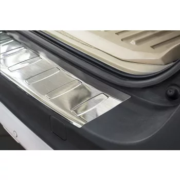   Avisa argintiu satin oțel Protecție bară spate Volvo XC70 FL2013->