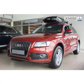   Avisa protecție bară spate din oțel argintiu satin Audi Q5 2008-2012, FL2012-2016, Audi SQ5 2013