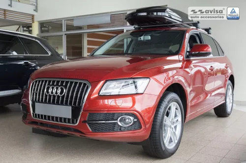 Avisa protecție de bară din oțel argintie satinată AUDI Q5 2008-2012, FL2012-2016, AUDI SQ5 2013->