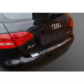   Avisa protecție bară spate din oțel argintiu satinat Audi A4 B8 ALLROAD 2011-2015, Audi A4 B8 8 Avant FL2012-2015