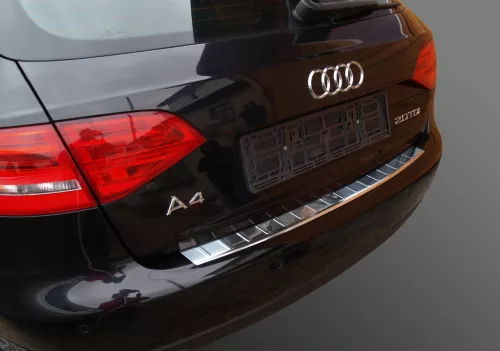 Avisa protecție bară spate din oțel argintiu satinat Audi A4 B8 ALLROAD 2011-2015, Audi A4 B8 8 Avant FL2012-2015
