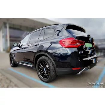   Avisa protecție bară spate din oțel argintiu satin Bmw iX3 (G08) 2020->2021