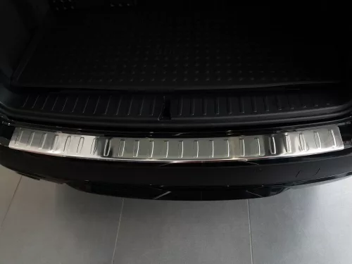 Avisa protecție bară spate din oțel argintiu satin Bmw X3 F25/M-sport 2010-2014