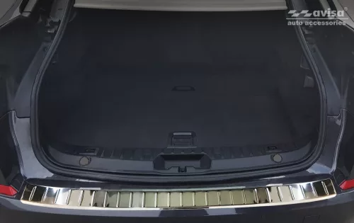 Avisa protecție bară spate din oțel argintiu satin Bmw 5 GT F07 2009->