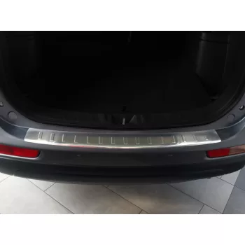   Avisa protecție bară spate din oțel argintiu satin MITSUBISHI OUTLANDER III 2012-2015