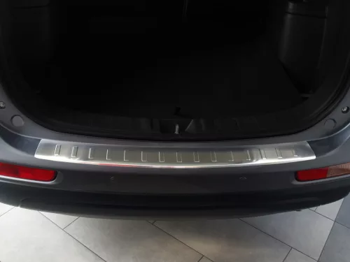 Avisa protecție de bară din oțel argintie satinată MITSUBISHI OUTLANDER III 2012-2015