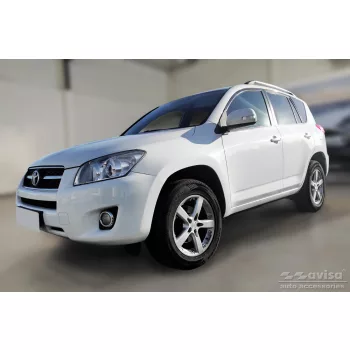   Avisa protecție bară spate din oțel argintiu satin TOYOTA RAV4 III 2005-2008, FL2008-2012