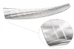 Avisa protecție bară spate din oțel argintiu satin TOYOTA RAV4 III 2005-2008, FL2008-2012