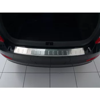   Avisa protecție bară spate din oțel argintiu satin SKODA Octavia III liftback 2013-2016, FL2016-2019