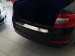 Avisa protecție bară spate din oțel argintiu satin SKODA Octavia III liftback 2013-2016, FL2016-2019
