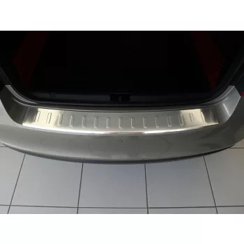   Avisa protecție bară spate din oțel argintiu satin SKODA RAPID 2012-2017, FL2017->