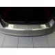 Avisa protecție bară spate din oțel argintiu satin SKODA RAPID 2012-2017, FL2017->