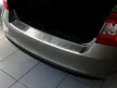 Avisa protecție bară spate din oțel argintiu satin SKODA RAPID 2012-2017, FL2017->