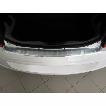   Avisa protecție bară spate din oțel satin argintiu VOLKSWAGEN UP Hatchback 3D/5D 2012-2016, FL2016->