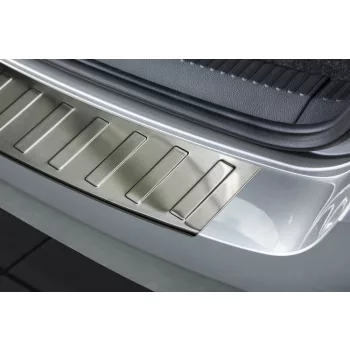   Avisa protecție bară spate din oțel argintiu satin SKODA Fabia III combi 2014-2018