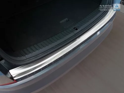 Avisa protecție bară spate din oțel argintiu satin KODIAQ cv 2016-2021, FL2021->2024, KODIAQ cv Scout 2017-2021, FL2021->2016-2021, KODIAQ cv RS 2019-2021, FL2021->2016-2021