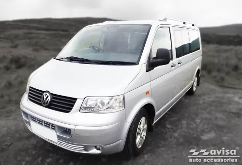 Avisa protecție bară spate din oțel argintiu satin FORD TRANSIT/TOURNEO Connect II 2014-2017, FL2017-2022