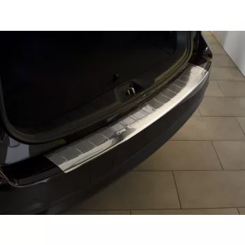   Avisa protecție bară spate argintiu satin oțel Subaru FORESTER IV 2012-2015, FL2015-2018