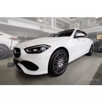   Avisa protecție bară spate din oțel argintiu satin MERCEDES C Class V T-model S206 2021->