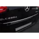 Avisa protecție bară spate din oțel oglindă argintie MERCEDES GLC Coupe (C253) 2016-2019, FL2019-2023