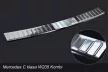 Avisa protecție bară spate din oțel argintiu satin MERCEDES C Class W205 T-model 2014-2018, FL2018-2021