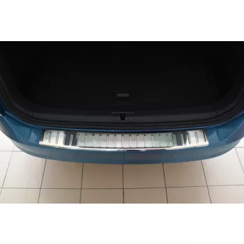   Avisa protecție bară spate din oțel argintiu satin VOLKSWAGEN Golf VII Variant/Alltrack 2012-2016