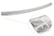 Avisa protecție bară spate din oțel argintiu satin FIAT 500 e II Hatchback 3D 2020/FIAT e II cabrio 2020/FIAT 500 II 3+1 Electric
