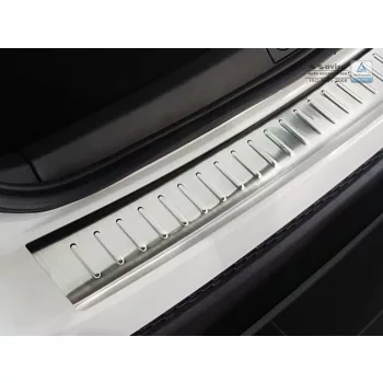   Avisa protecție bară spate din oțel argintiu satin FIAT 500X crossover 2014-2018