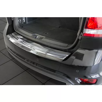   Avisa protecție bară spate din oțel argintiu satin DODGE JOURNEY I 2012-2020, FIAT FREEMONT 5d 2011-2016