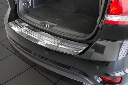 Avisa protecție bară spate din oțel argintiu satin DODGE JOURNEY I 2012-2020, FIAT FREEMONT 5d 2011-2016