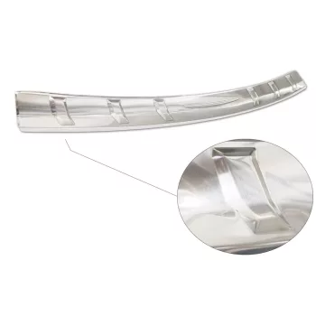   Avisa protecție bară spate din oțel argintiu satin FORD MUSTANG VI coupe/GT 2015-2017, FL2017->