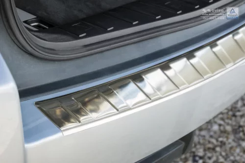 Avisa protecție bară spate din oțel argintiu satin Bmw X3 I E83 FL2006-2010